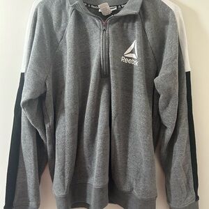 Reebok Gray zip up Sweater XL